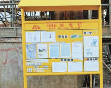 Site safety publicity board